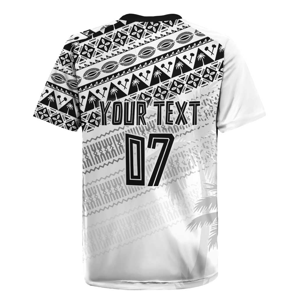 Fiji Rugby Custom Kaiviti Masi Rugby Jersey Black - Aussie Hoodie