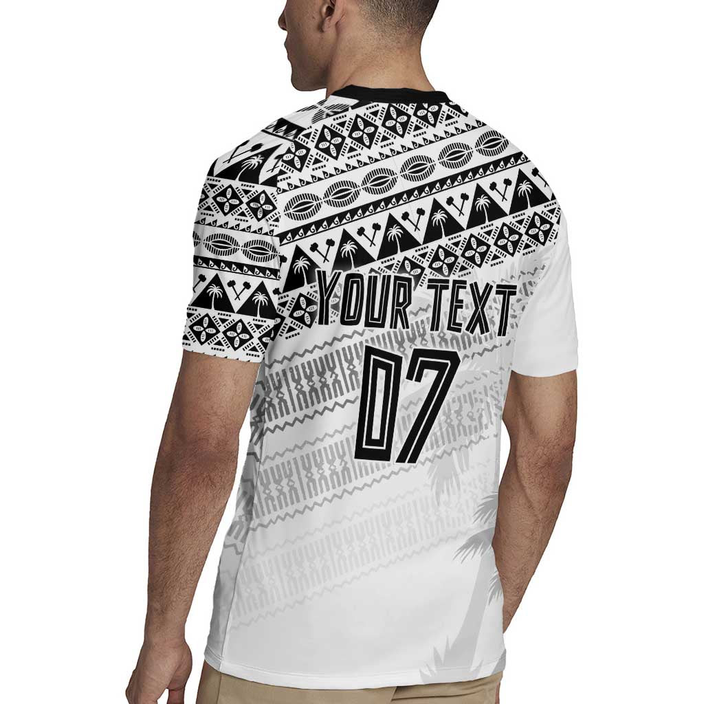Fiji Rugby Custom Kaiviti Masi Rugby Jersey Black - Aussie Hoodie