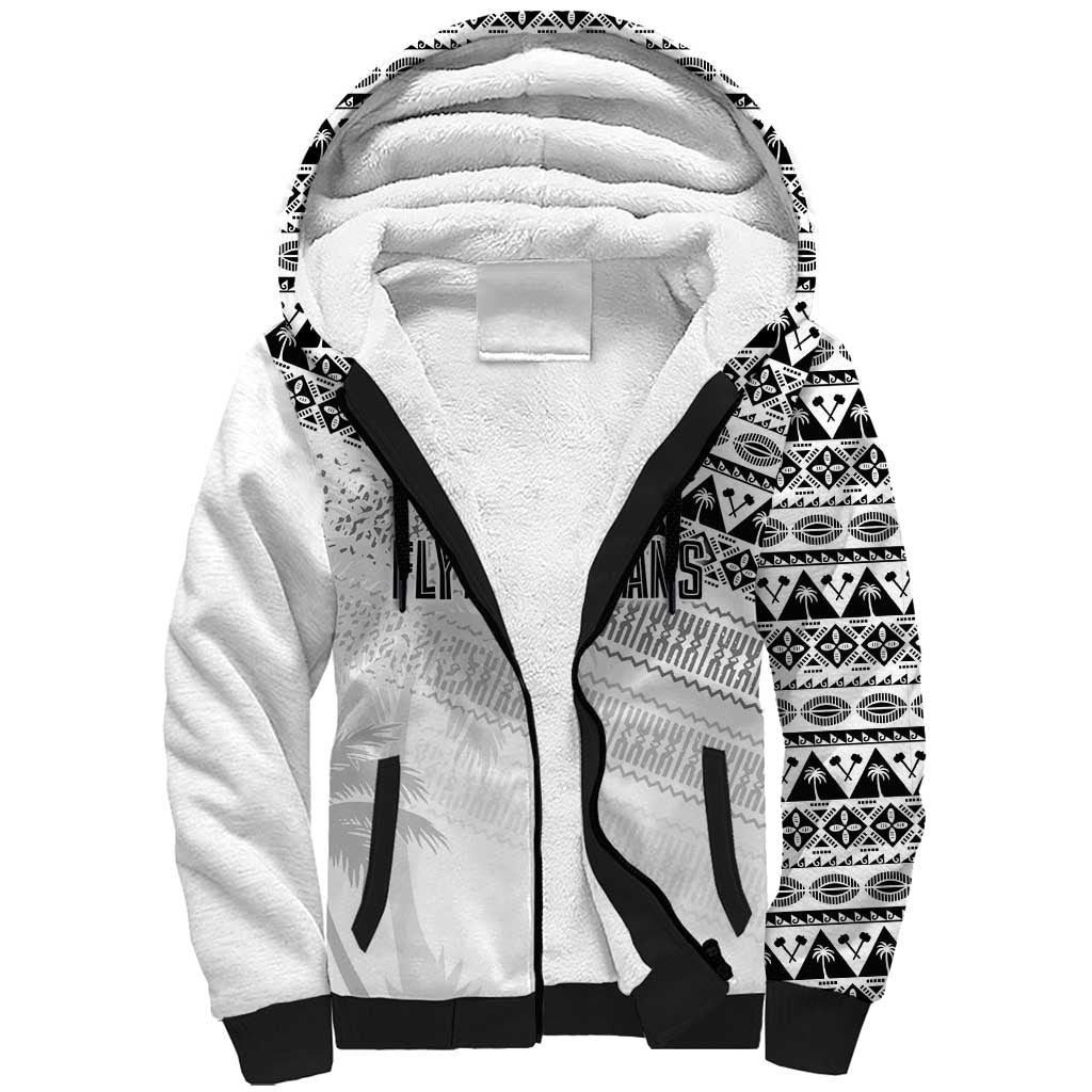 Fiji Rugby Custom Kaiviti Masi Sherpa Hoodie Black - Aussie Hoodie