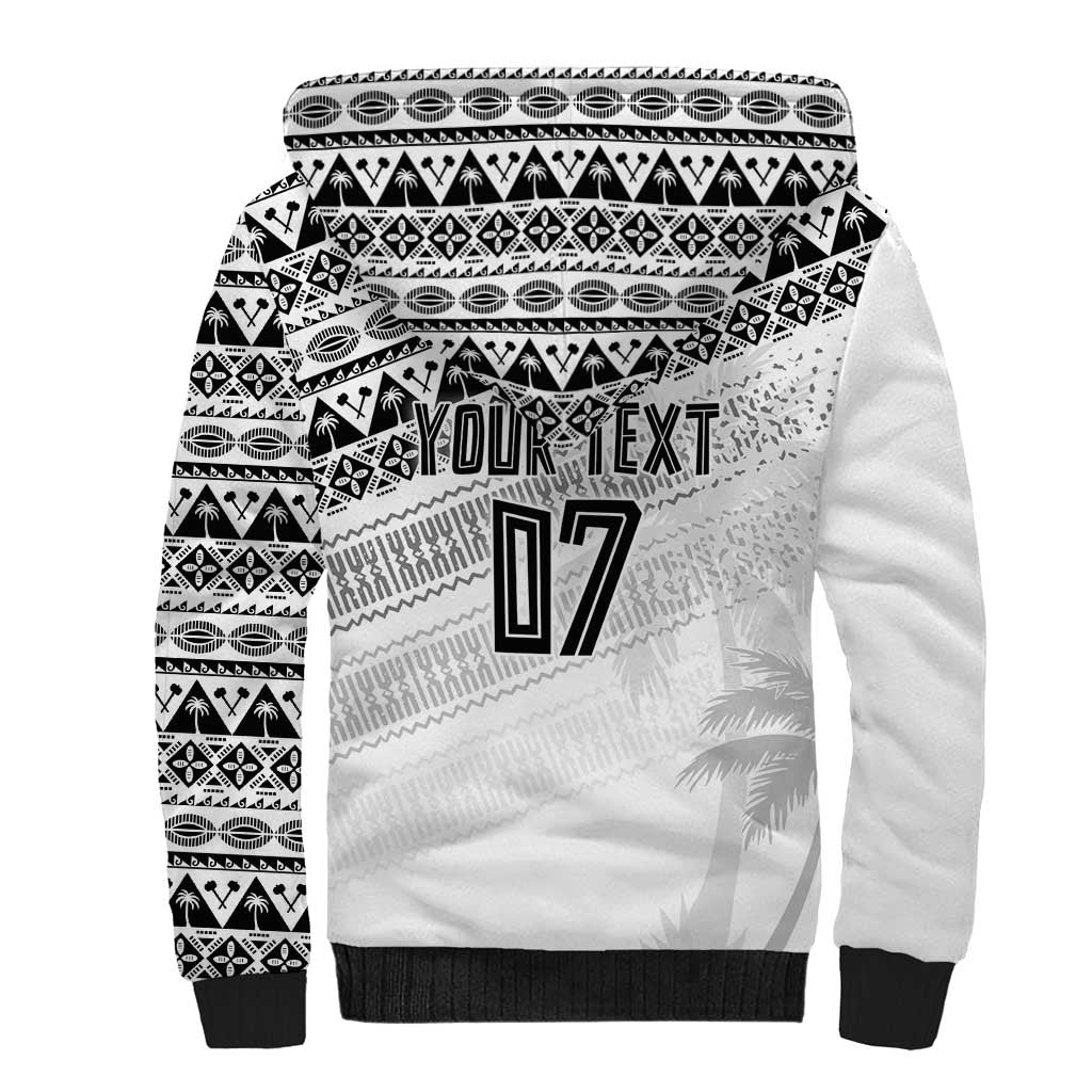 Fiji Rugby Custom Kaiviti Masi Sherpa Hoodie Black - Aussie Hoodie