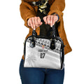 Fiji Rugby Custom Kaiviti Masi Shoulder Handbag Black - Aussie Hoodie