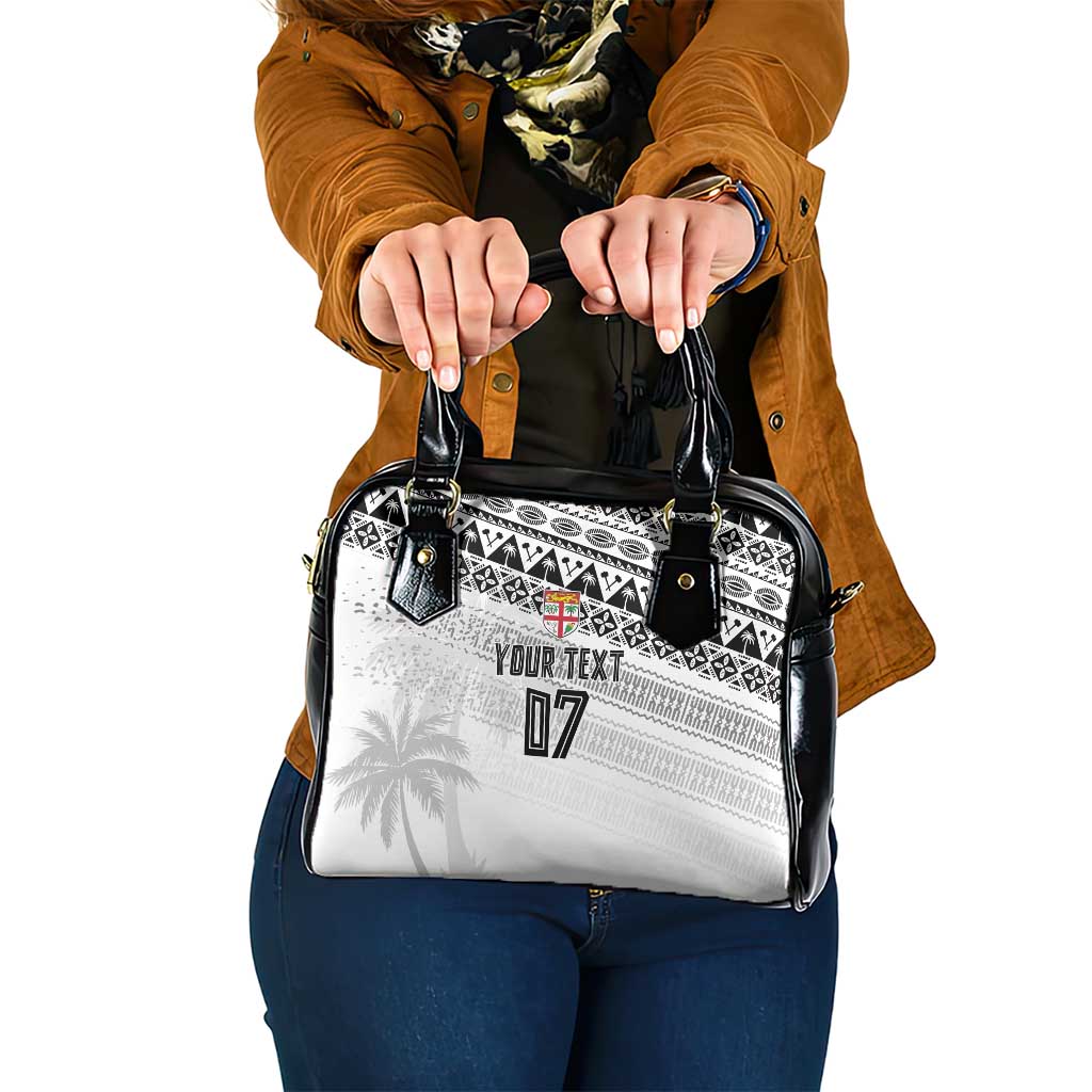 Fiji Rugby Custom Kaiviti Masi Shoulder Handbag Black - Aussie Hoodie