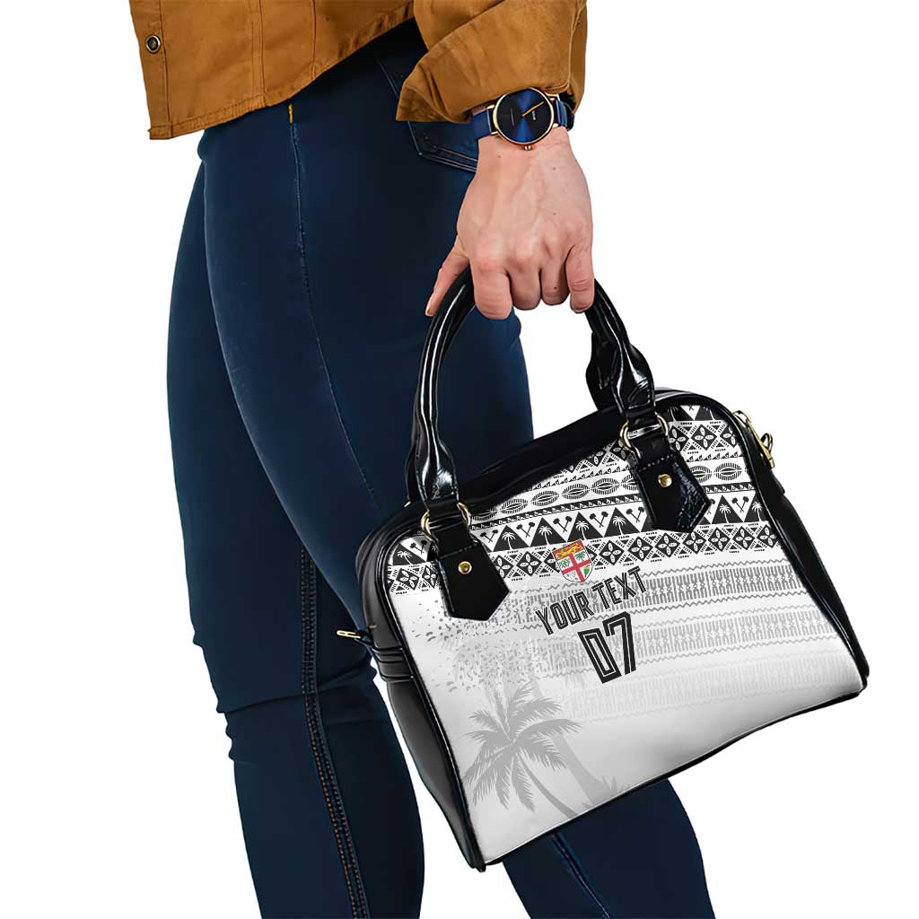 Fiji Rugby Custom Kaiviti Masi Shoulder Handbag Black - Aussie Hoodie