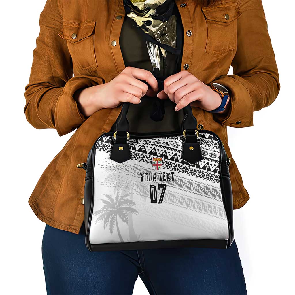 Fiji Rugby Custom Kaiviti Masi Shoulder Handbag Black - Aussie Hoodie