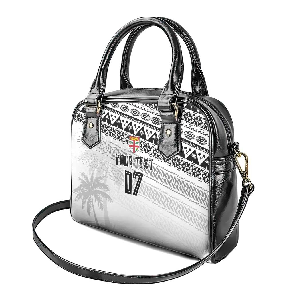 Fiji Rugby Custom Kaiviti Masi Shoulder Handbag Black - Aussie Hoodie