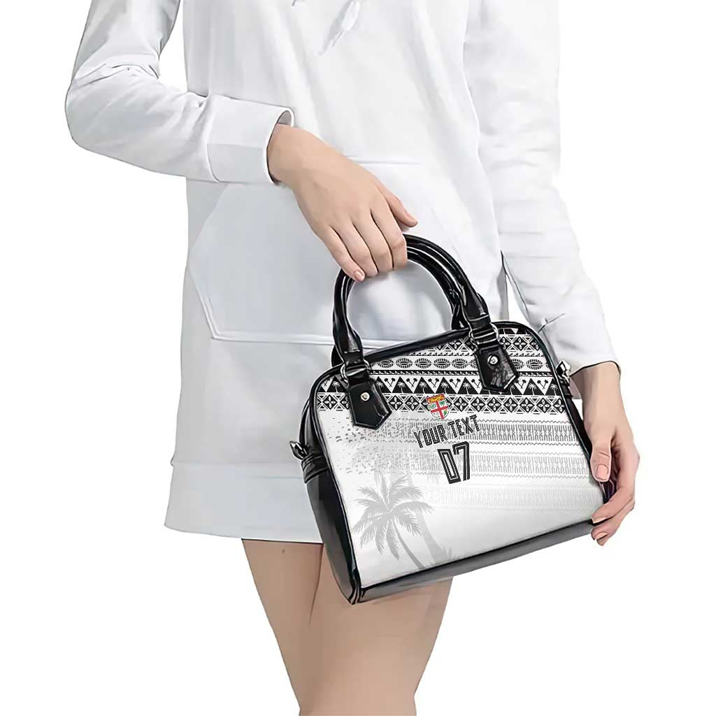 Fiji Rugby Custom Kaiviti Masi Shoulder Handbag Black - Aussie Hoodie