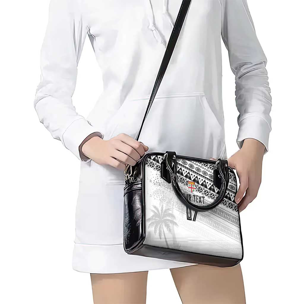 Fiji Rugby Custom Kaiviti Masi Shoulder Handbag Black - Aussie Hoodie
