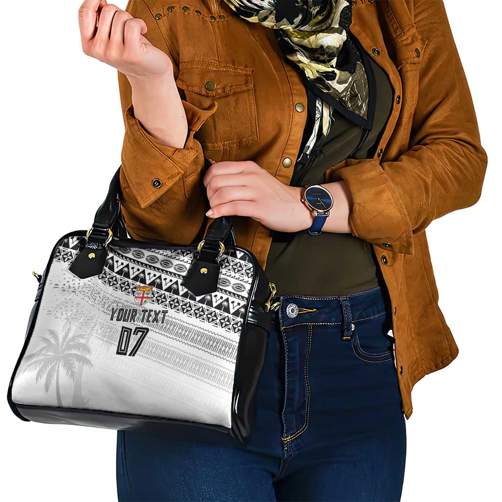 Fiji Rugby Custom Kaiviti Masi Shoulder Handbag Black - Aussie Hoodie