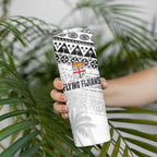 Fiji Rugby Custom Kaiviti Masi Skinny Tumbler Black - Aussie Hoodie