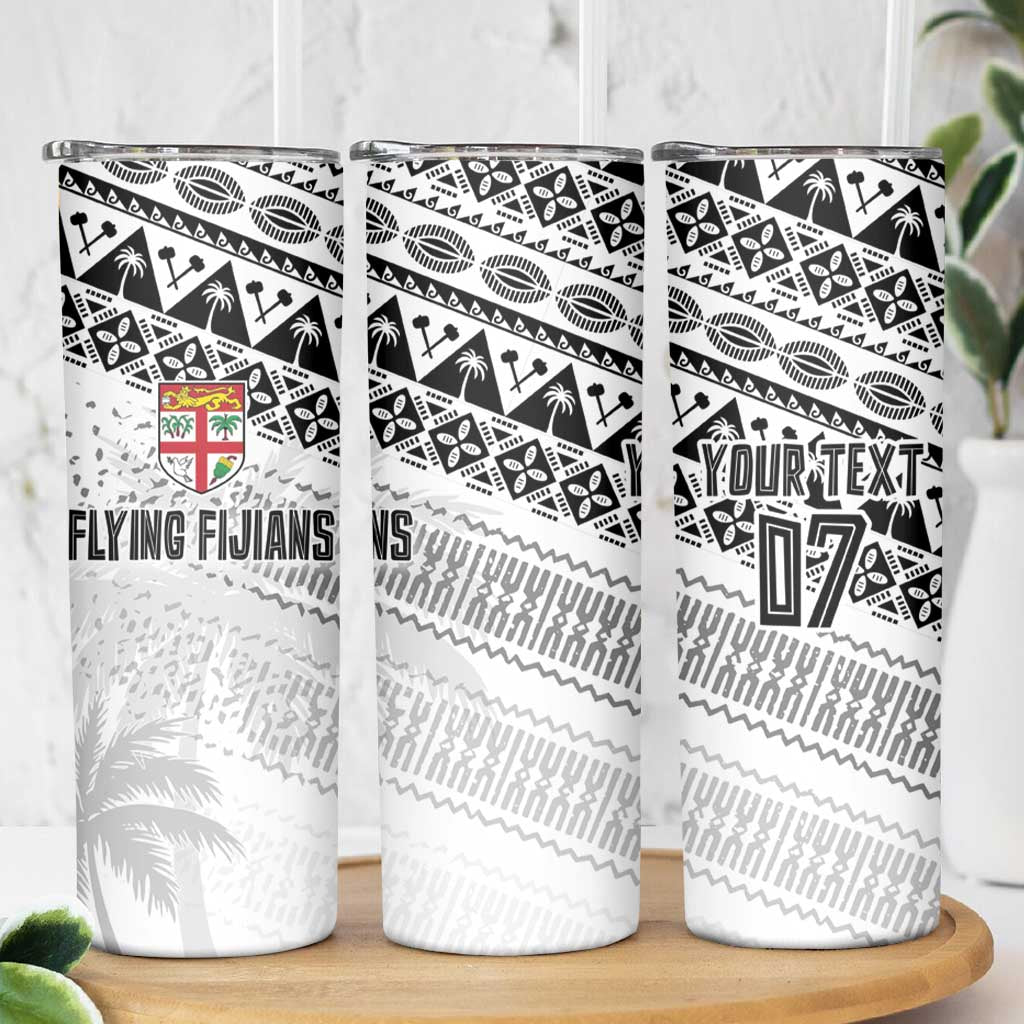 Fiji Rugby Custom Kaiviti Masi Skinny Tumbler Black - Aussie Hoodie