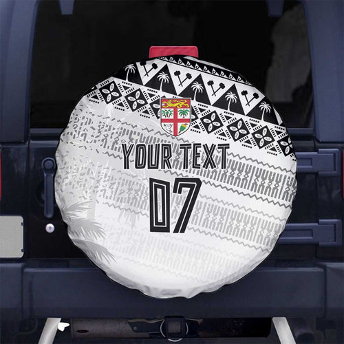 Fiji Rugby Custom Kaiviti Masi Spare Tire Cover Black - Aussie Hoodie