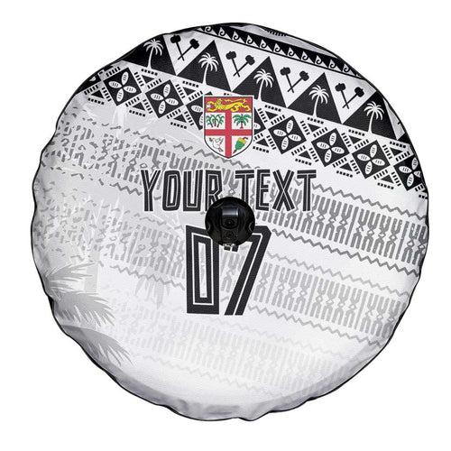 Fiji Rugby Custom Kaiviti Masi Spare Tire Cover Black - Aussie Hoodie