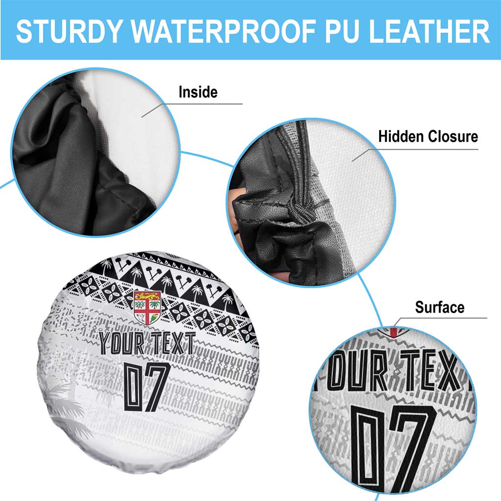 Fiji Rugby Custom Kaiviti Masi Spare Tire Cover Black - Aussie Hoodie