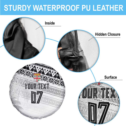 Fiji Rugby Custom Kaiviti Masi Spare Tire Cover Black - Aussie Hoodie