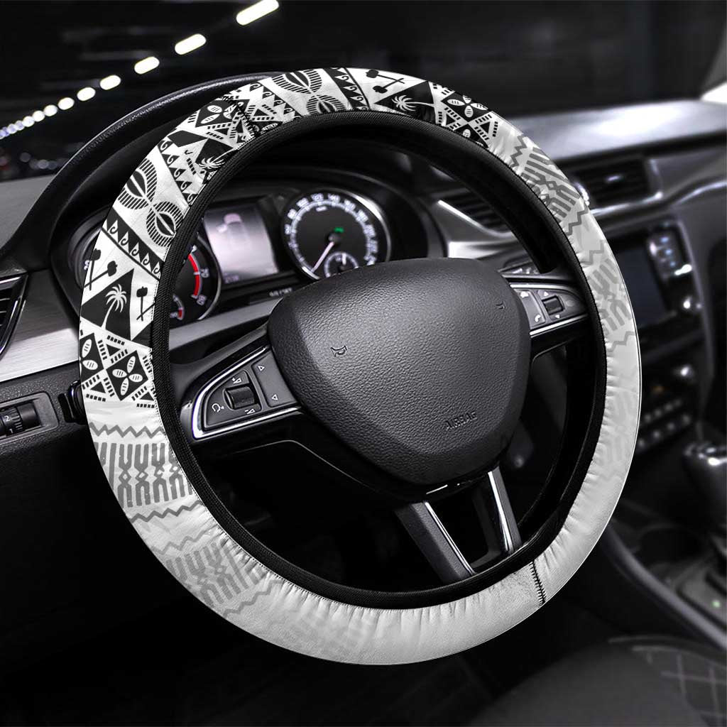 Fiji Rugby Kaiviti Masi Steering Wheel Cover Black - Aussie Hoodie