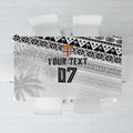 Fiji Rugby Custom Kaiviti Masi Tablecloth Black - Aussie Hoodie