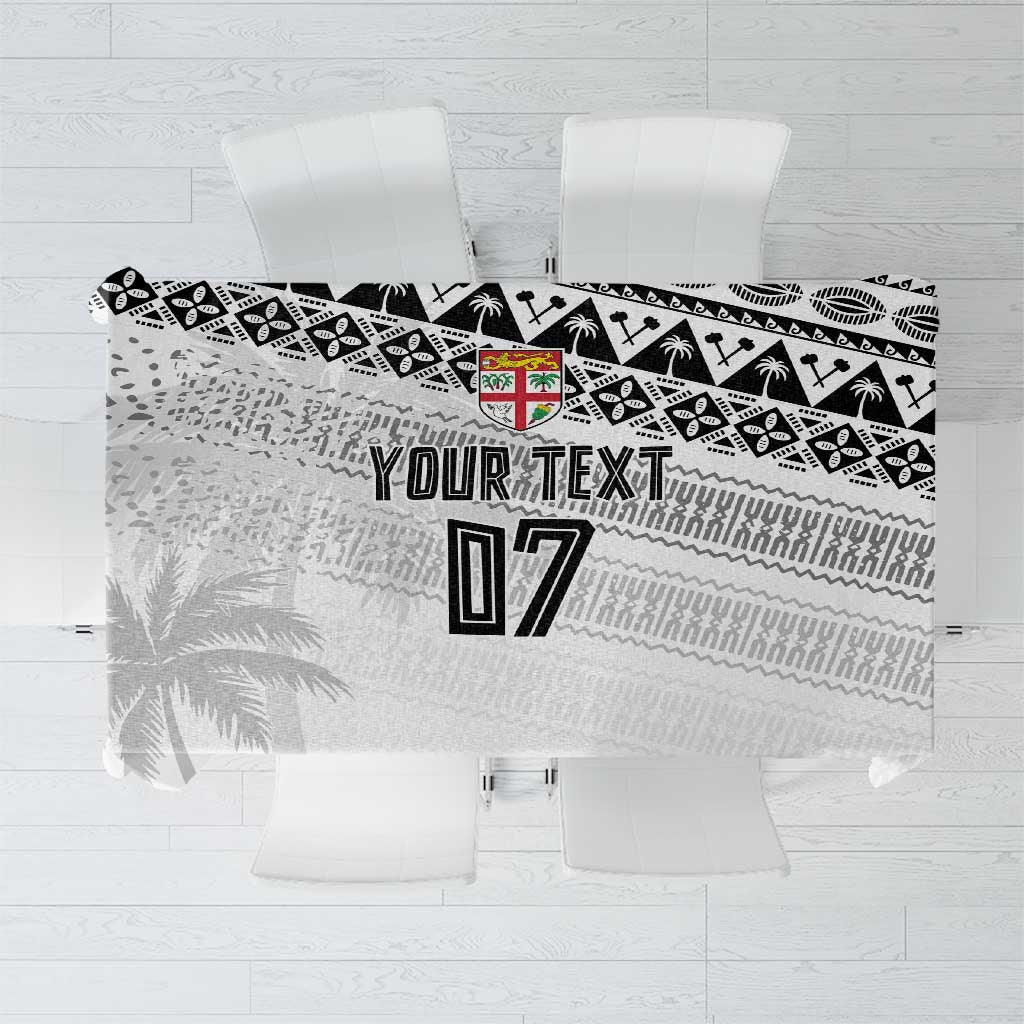 Fiji Rugby Custom Kaiviti Masi Tablecloth Black - Aussie Hoodie