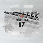 Fiji Rugby Custom Kaiviti Masi Tablecloth Black - Aussie Hoodie