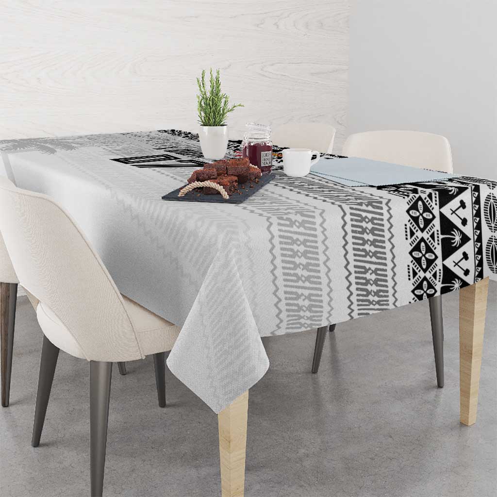 Fiji Rugby Custom Kaiviti Masi Tablecloth Black - Aussie Hoodie
