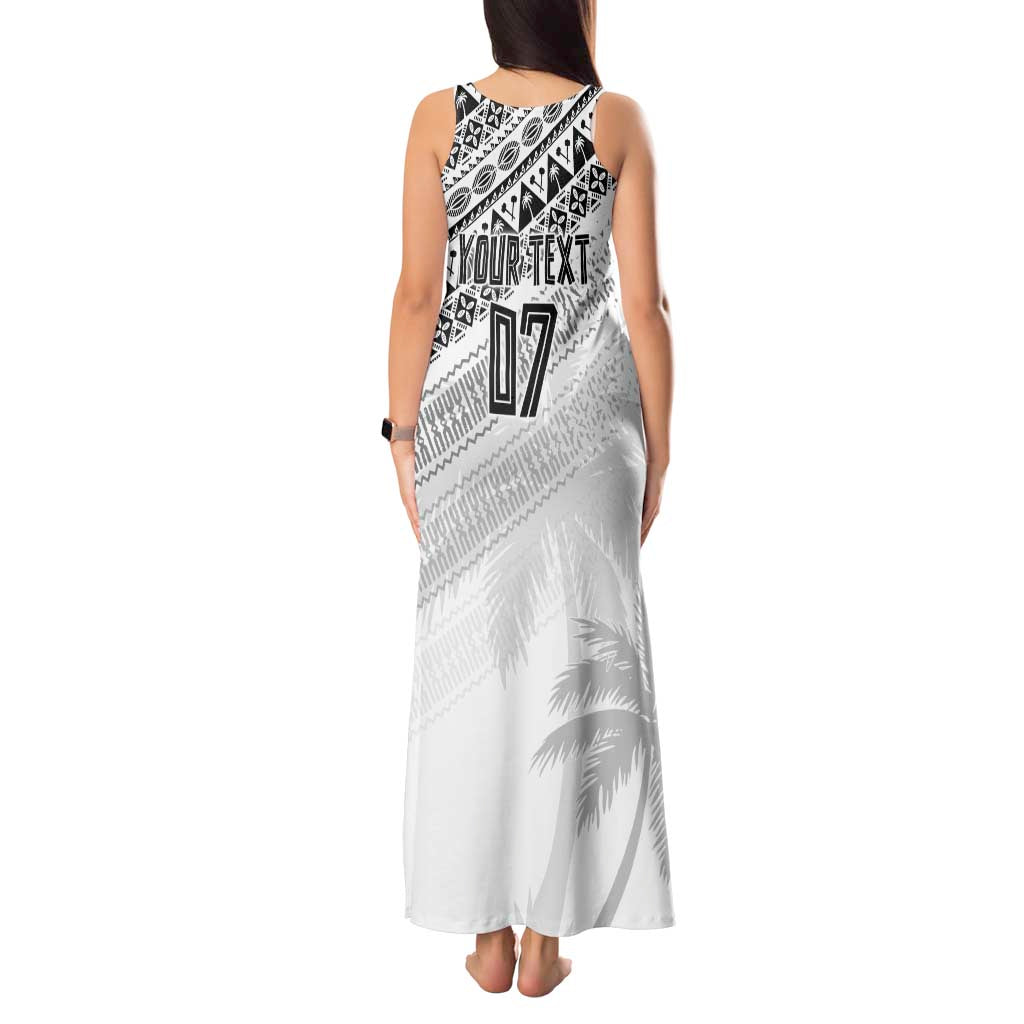 Fiji Rugby Custom Kaiviti Masi Tank Maxi Dress Black - Aussie Hoodie