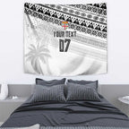 Fiji Rugby Custom Kaiviti Masi Tapestry Black - Aussie Hoodie
