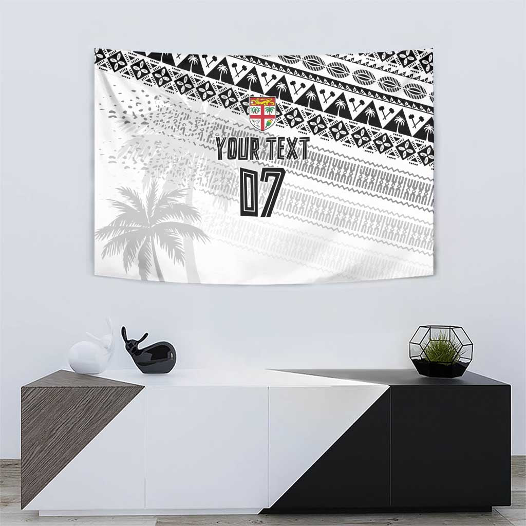 Fiji Rugby Custom Kaiviti Masi Tapestry Black - Aussie Hoodie