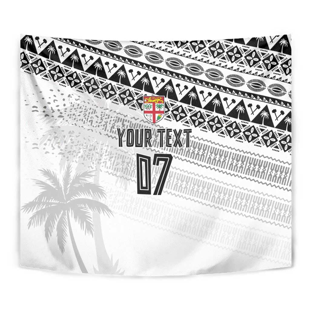 Fiji Rugby Custom Kaiviti Masi Tapestry Black - Aussie Hoodie