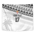 Fiji Rugby Custom Kaiviti Masi Tapestry Black - Aussie Hoodie