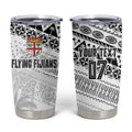 Fiji Rugby Custom Kaiviti Masi Tumbler Cup Black - Aussie Hoodie