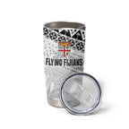 Fiji Rugby Custom Kaiviti Masi Tumbler Cup Black - Aussie Hoodie