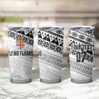 Fiji Rugby Custom Kaiviti Masi Tumbler Cup Black - Aussie Hoodie