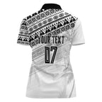 Fiji Rugby Custom Kaiviti Masi Women Polo Shirt Black - Aussie Hoodie