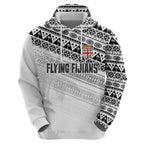 Fiji Rugby Custom Kaiviti Masi Zip Hoodie Black - Aussie Hoodie