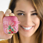 Breast Cancer Pink Cockatoo AirPods Case Indigenous Australia Watercolor Glaze - Aussie Hoodie