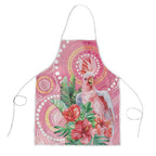 Breast Cancer Pink Cockatoo Apron Indigenous Australia Watercolor Glaze - Aussie Hoodie