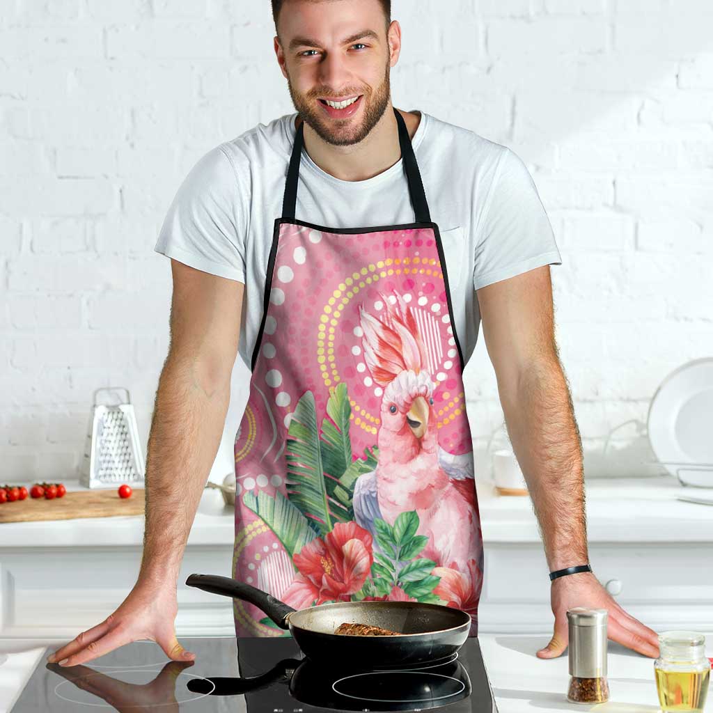 Breast Cancer Pink Cockatoo Apron Indigenous Australia Watercolor Glaze - Aussie Hoodie