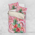 Breast Cancer Pink Cockatoo Bedding Set Indigenous Australia Watercolor Glaze - Aussie Hoodie