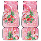 Breast Cancer Pink Cockatoo Car Mats Indigenous Australia Watercolor Glaze - Aussie Hoodie