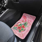 Breast Cancer Pink Cockatoo Car Mats Indigenous Australia Watercolor Glaze - Aussie Hoodie
