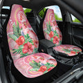 Breast Cancer Pink Cockatoo Car Seat Cover Indigenous Australia Watercolor Glaze - Aussie Hoodie