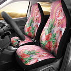 Breast Cancer Pink Cockatoo Car Seat Cover Indigenous Australia Watercolor Glaze - Aussie Hoodie