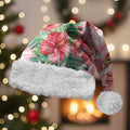 Breast Cancer Pink Cockatoo Christmas Santa Hat Australia Indigenous Watercolor Glaze - Aussie Hoodie