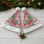 Breast Cancer Pink Cockatoo Christmas Santa Hat Australia Indigenous Watercolor Glaze - Aussie Hoodie