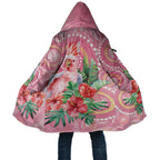 Breast Cancer Pink Cockatoo Cloak Indigenous Australia Watercolor Glaze - Aussie Hoodie
