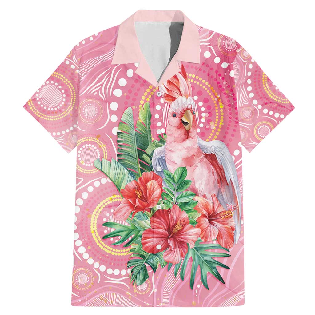 Breast Cancer Pink Cockatoo Family Matching Mermaid Dress and Hawaiian Shirt Indigenous Australia Watercolor Glaze - Aussie Hoodie