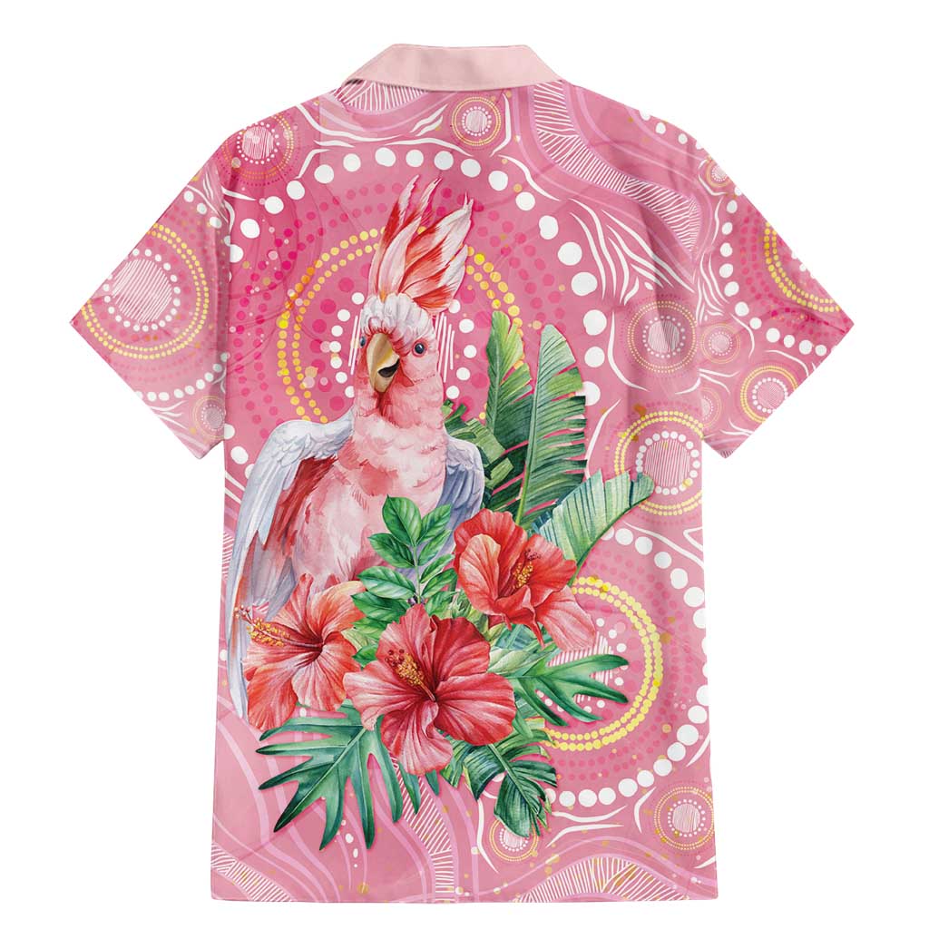 Breast Cancer Pink Cockatoo Family Matching Mermaid Dress and Hawaiian Shirt Indigenous Australia Watercolor Glaze - Aussie Hoodie