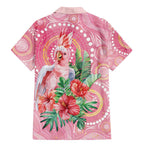 Breast Cancer Pink Cockatoo Family Matching Mermaid Dress and Hawaiian Shirt Indigenous Australia Watercolor Glaze - Aussie Hoodie