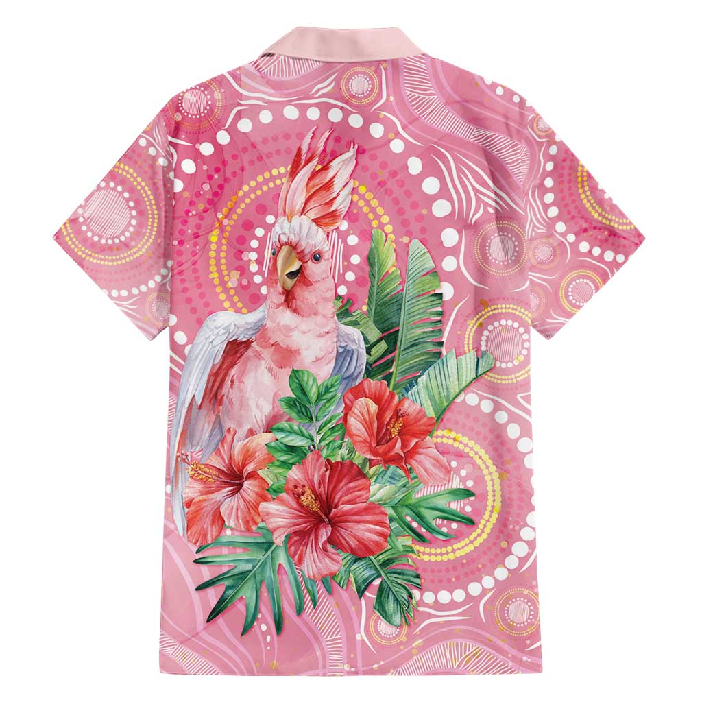 Breast Cancer Pink Cockatoo Family Matching Short Sleeve Bodycon Dress and Hawaiian Shirt Indigenous Australia Watercolor Glaze - Aussie Hoodie