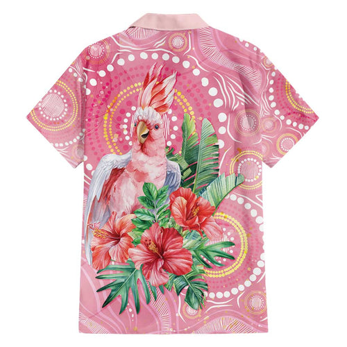Breast Cancer Pink Cockatoo Family Matching Short Sleeve Bodycon Dress and Hawaiian Shirt Indigenous Australia Watercolor Glaze - Aussie Hoodie