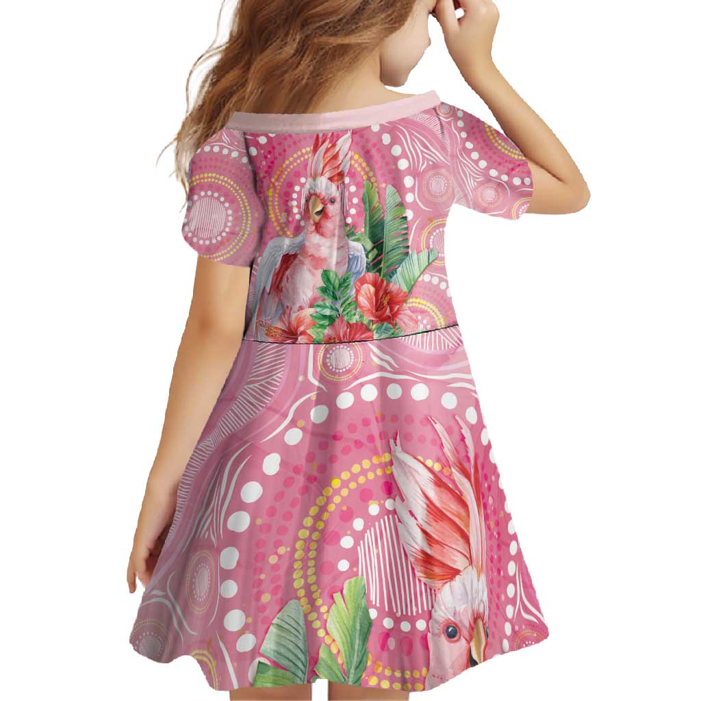 Breast Cancer Pink Cockatoo Family Matching Tank Maxi Dress and Hawaiian Shirt Indigenous Australia Watercolor Glaze - Aussie Hoodie
